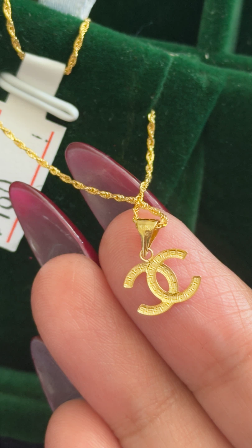 Saudi 18k Gold Rope Chain Necklace - photo 3