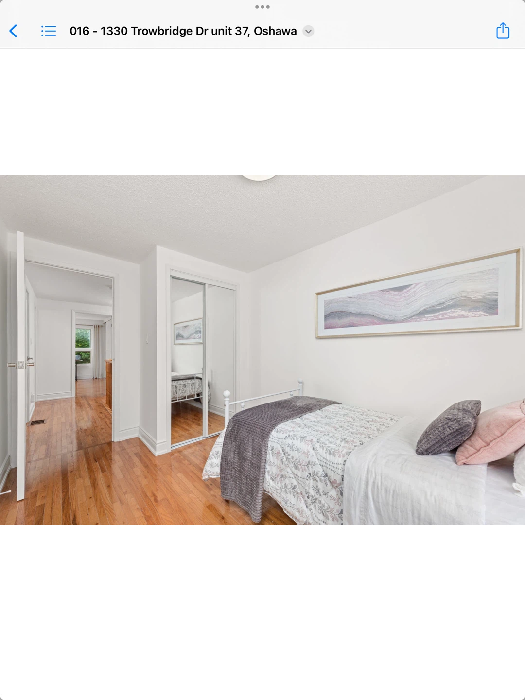 White Metal Twin Bed Frame - photo 2