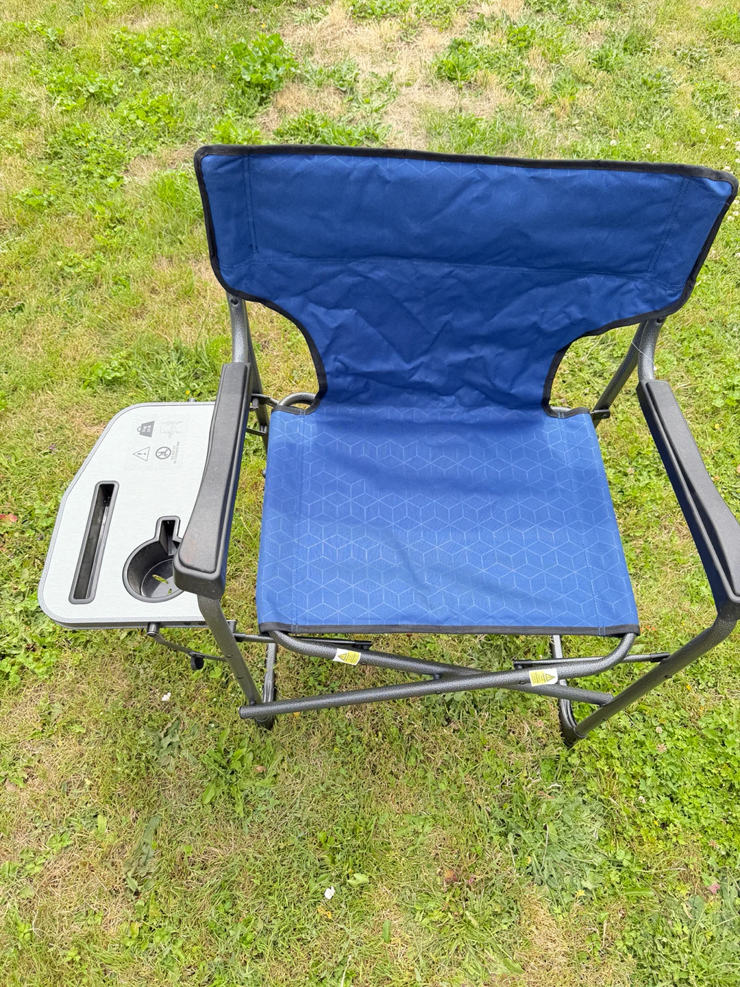 Ozark Trail Blue Folding Camp Chair with Side Table - photo 5