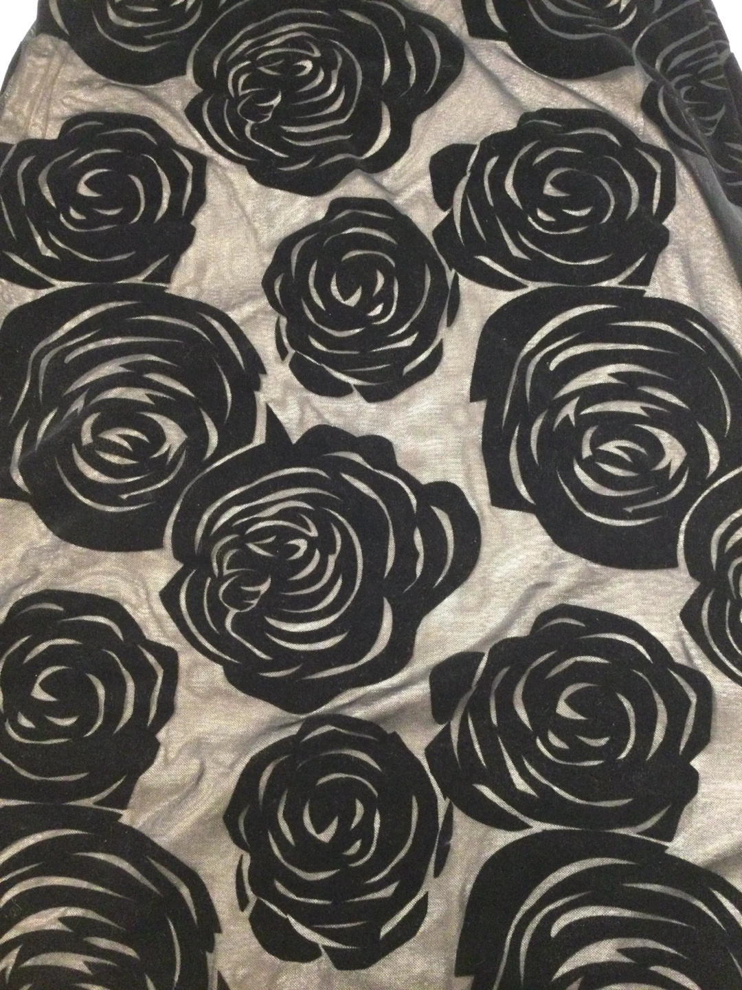 Black Sheer Rose Maxi Dress - photo 2