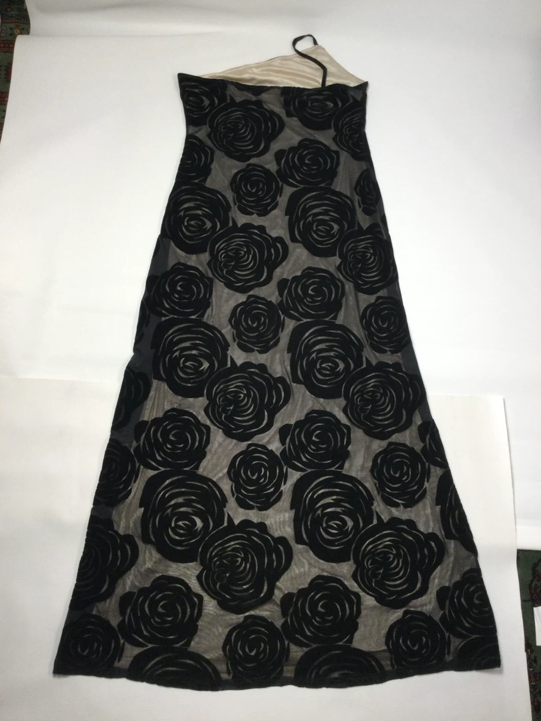 Black Sheer Rose Maxi Dress - photo 3