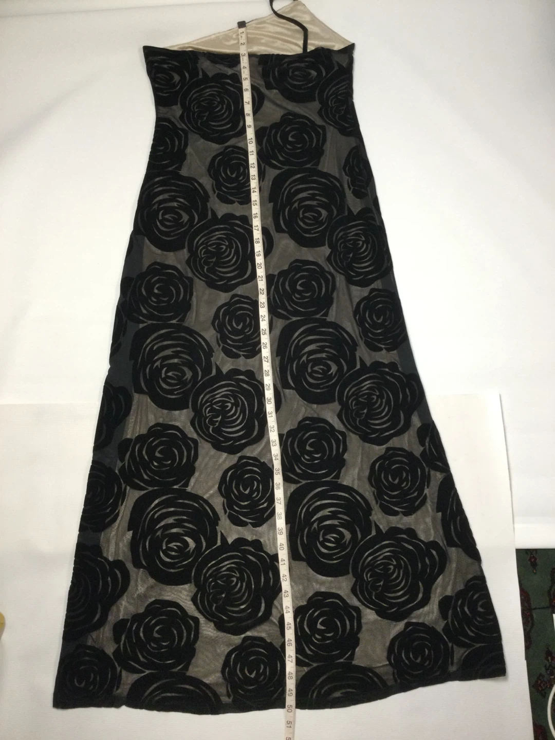 Black Sheer Rose Maxi Dress - photo 4