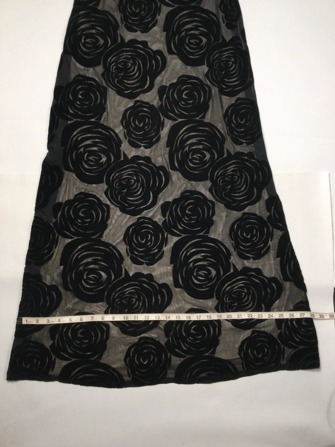 Black Sheer Rose Maxi Dress - photo 5