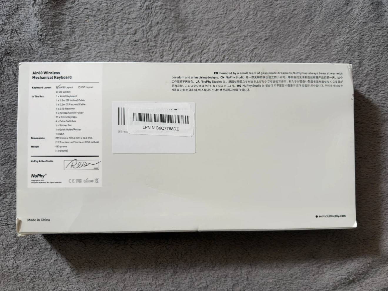 NuPhy Air60 Wireless Mechanical Keyboard - photo 4