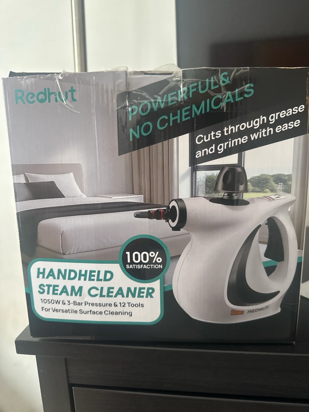 Redhut Handheld Steam Cleaner - 1050W, 3-Bar Pressure