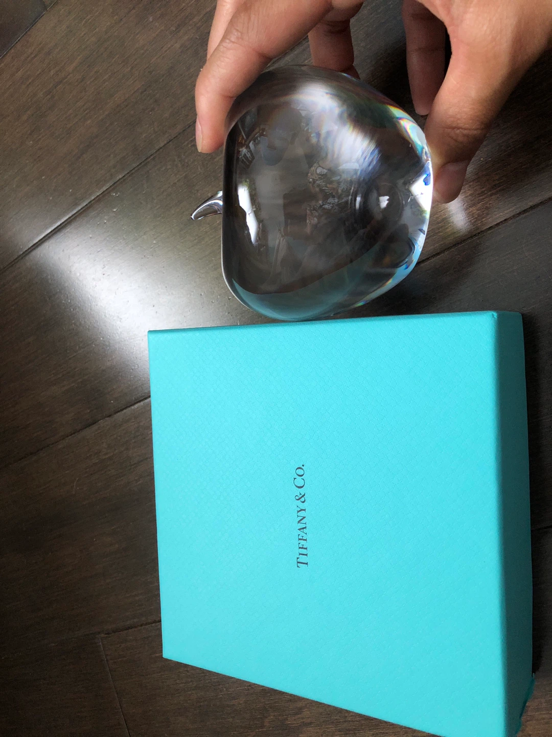 Tiffany & Co. Glass Apple Paperweight - photo 2