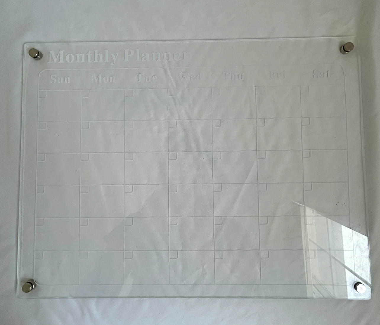 Clear weekly and monthly planner