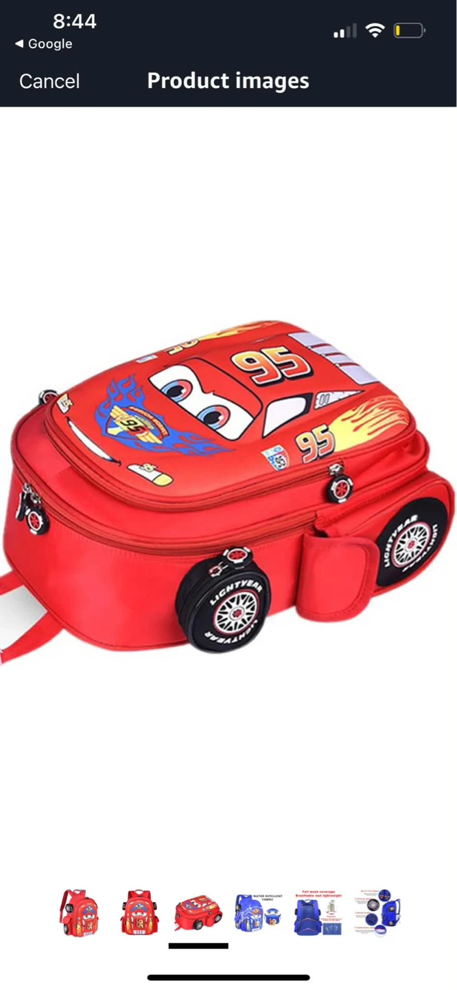 Lightning McQueen Backpack - photo 4
