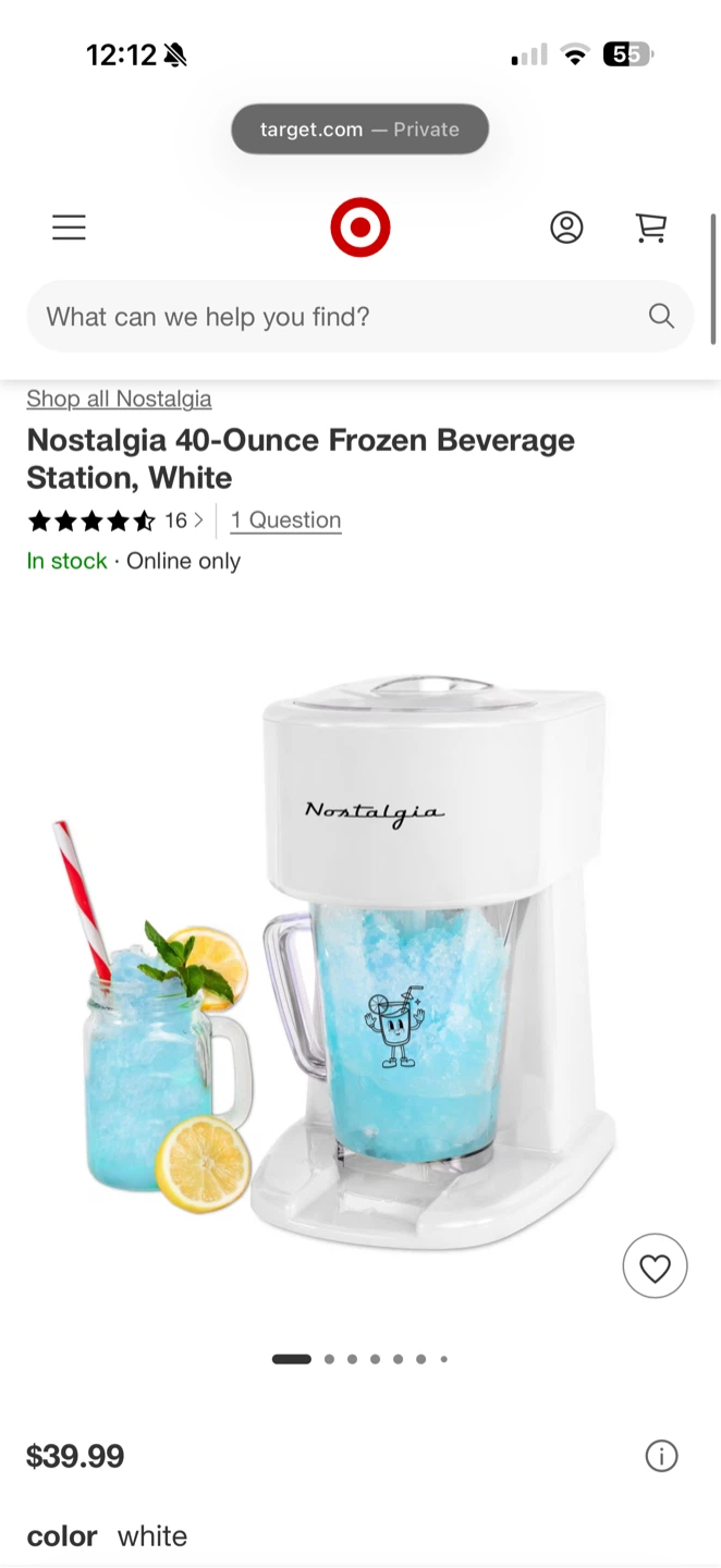 Nostalgia Frozen Beverage Station