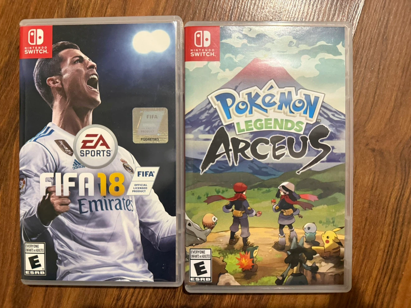 Nintendo Switch Games - FIFA 18 & Pokémon Legends: Arceus