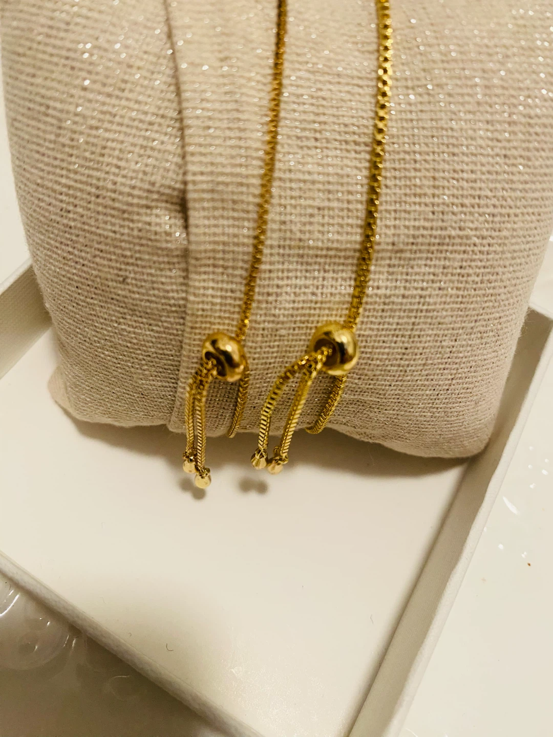 New (unused) Gold Plated Tennis Bracelets with Clear Stones - photo 3