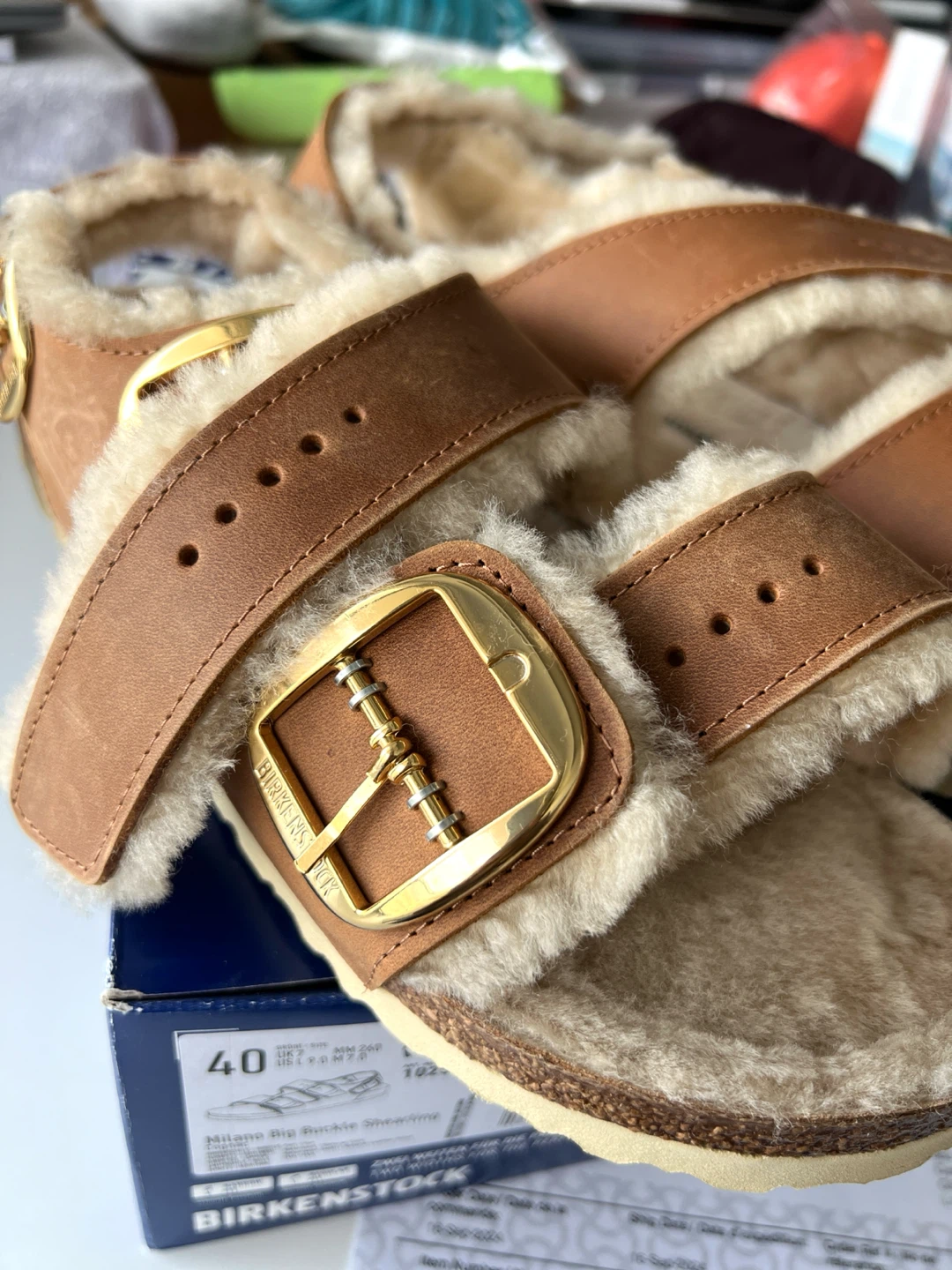 (NEW) Birkenstock Milano Big Buckle Shearling W40 - photo 2