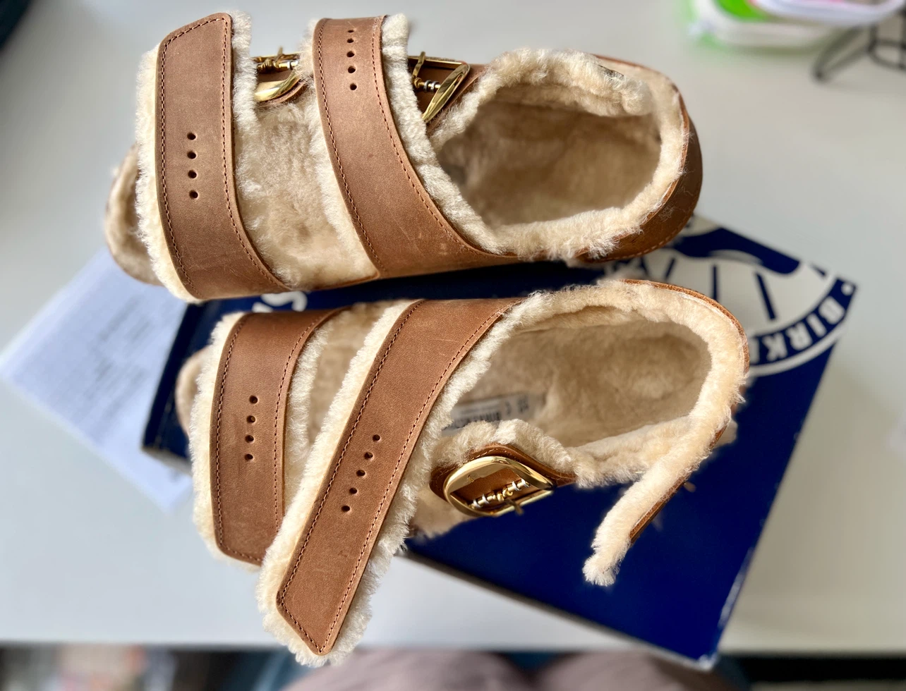 (NEW) Birkenstock Milano Big Buckle Shearling W40 - photo 4