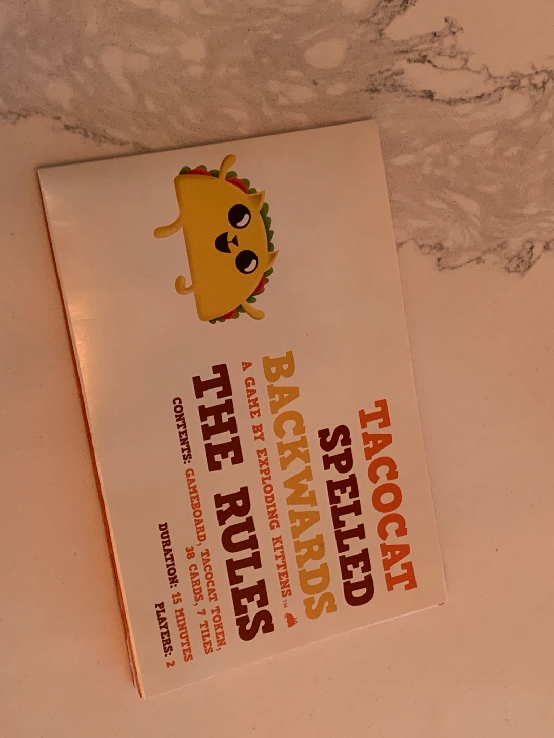 Taco Cat Spelled Backwards Board Game - photo 3