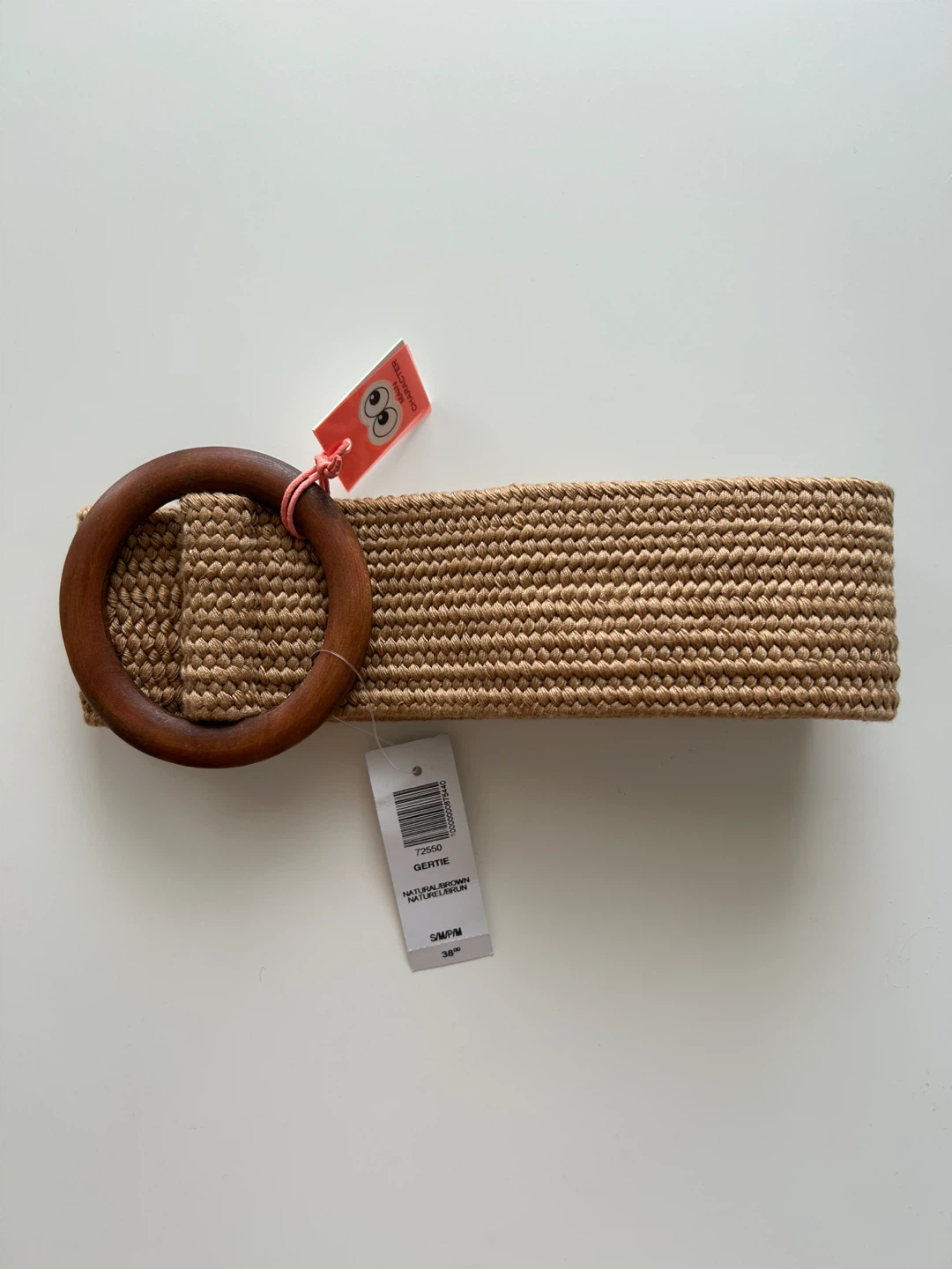 Main Character Gertie Belt - Natural Brown Aritzia NEW