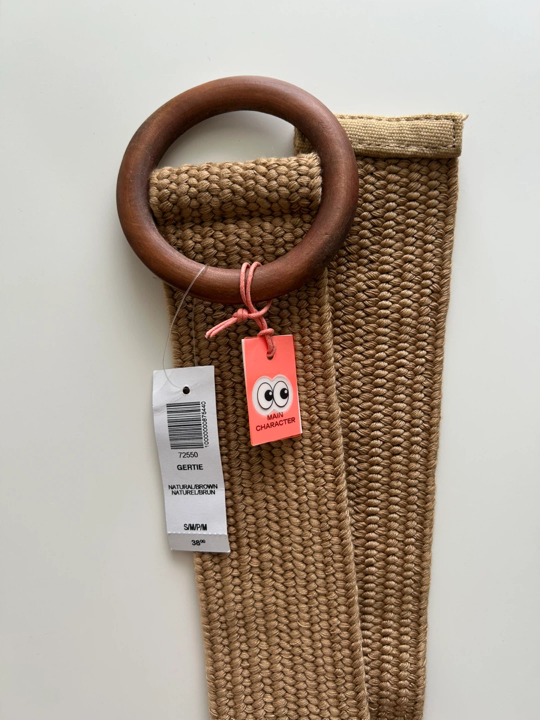 Main Character Gertie Belt - Natural Brown Aritzia NEW - photo 3