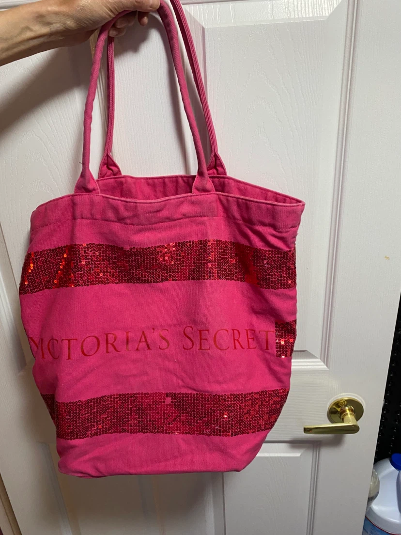 Victoria's Secret Pink Sequin Tote Bag