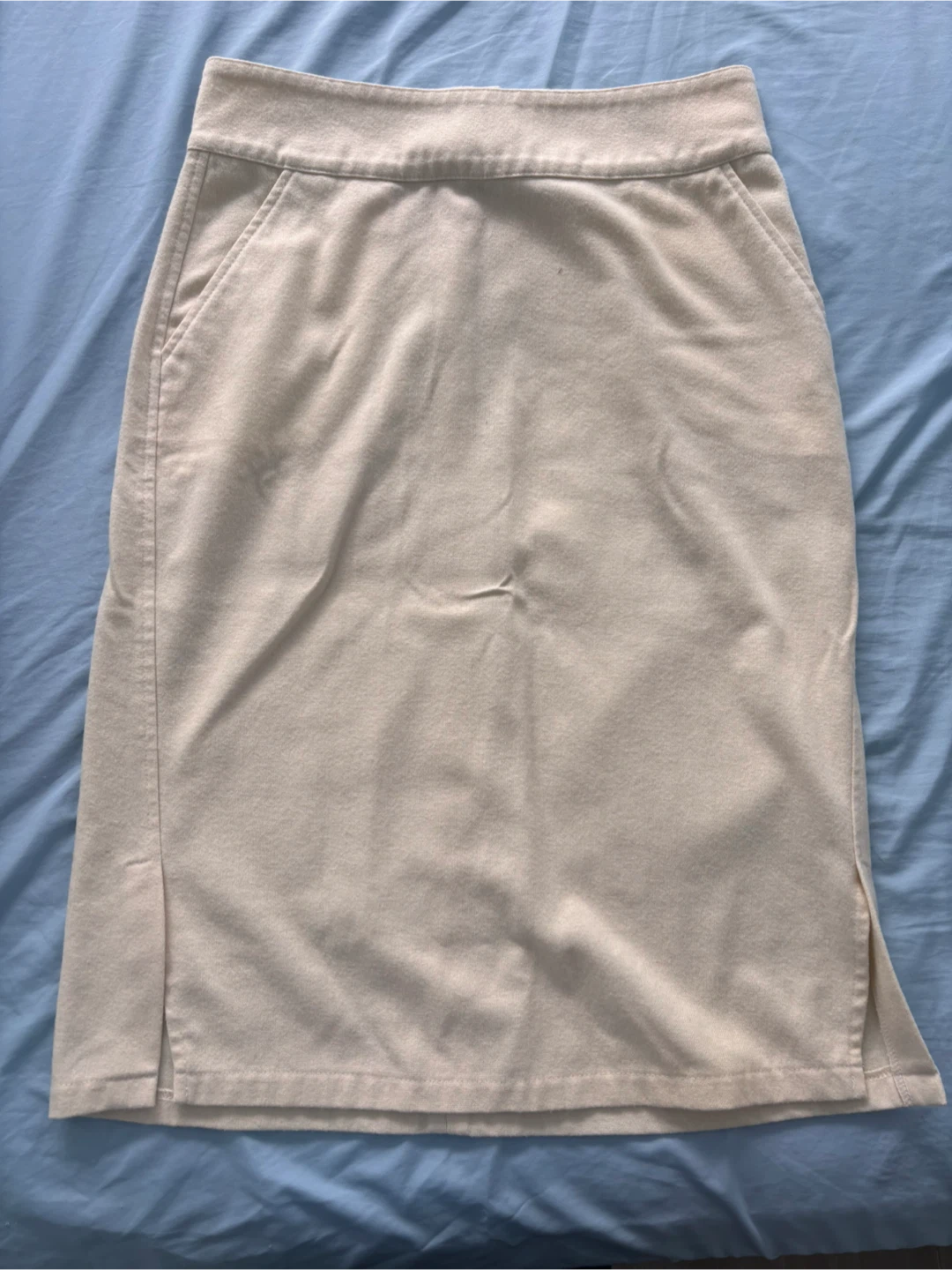 Beige Pencil Skirt