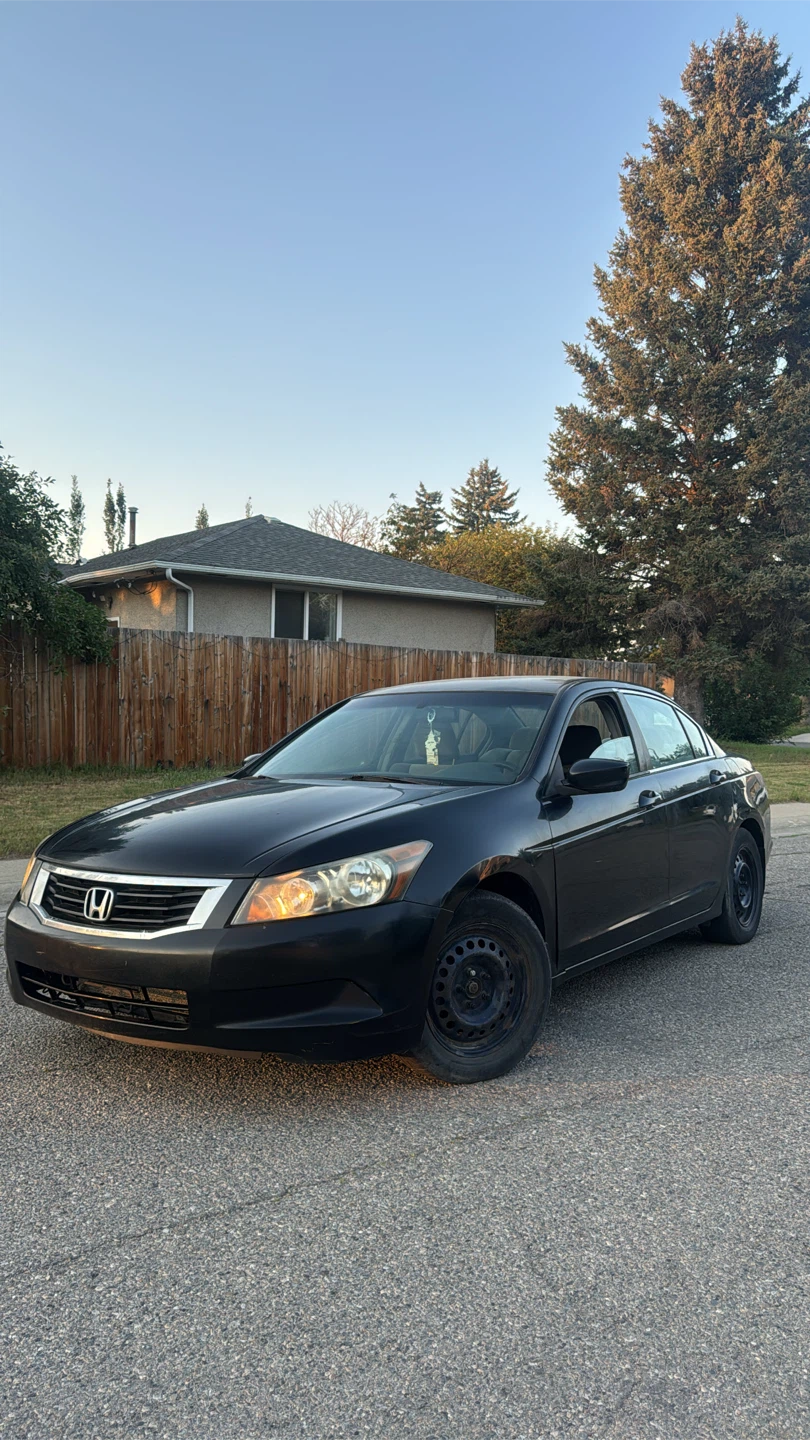 2008 Black Honda Accord Sedan