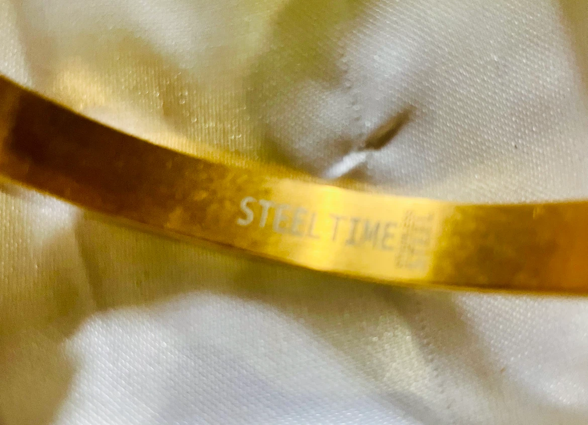 STEEL TIME Stainless Steel Bangle Bracelet - photo 3