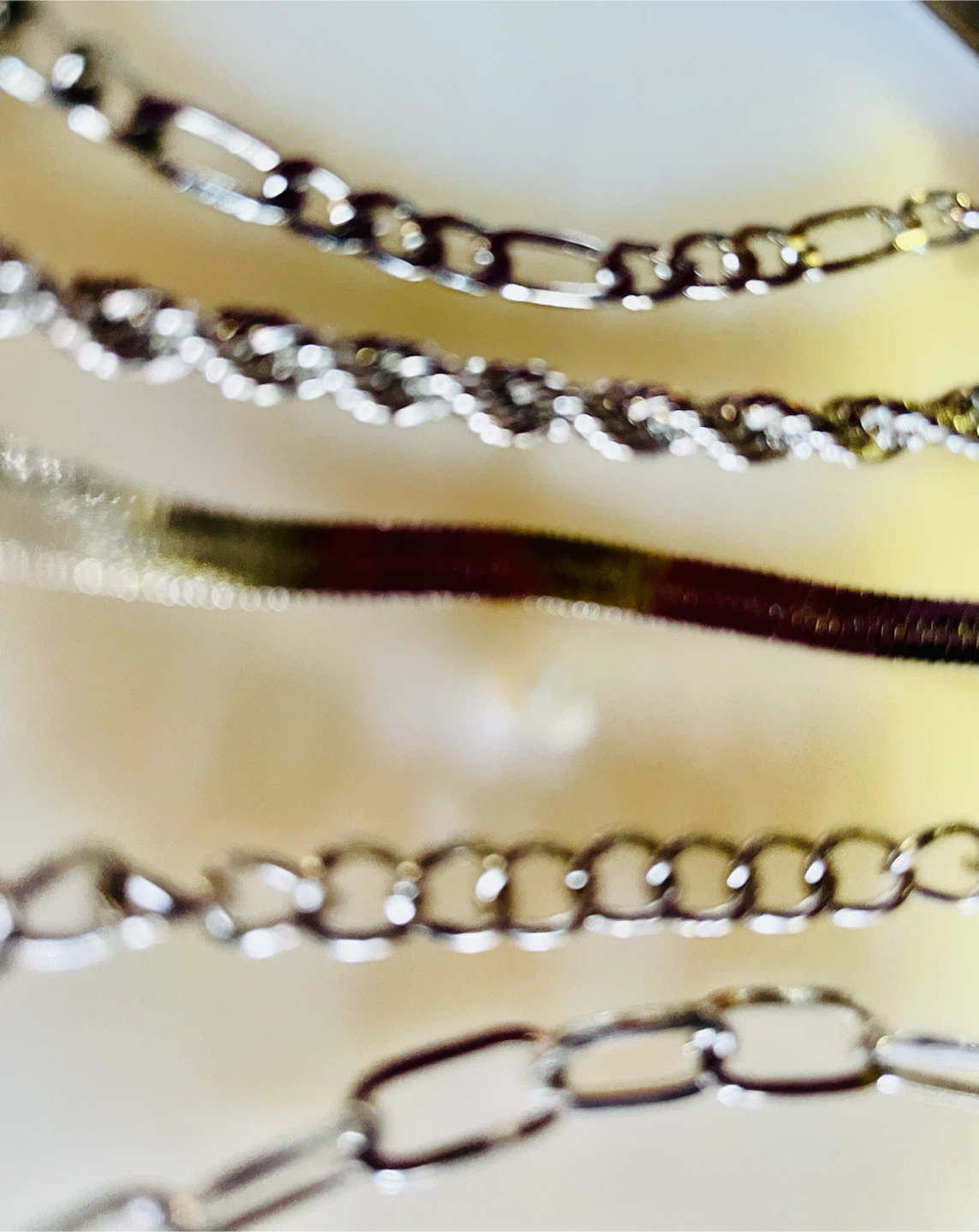 Assorted Silver-Tone Chain Bracelets - photo 3