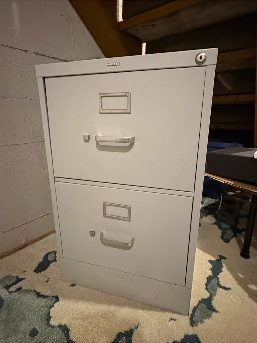 2-Drawer Metal Filing Cabinet