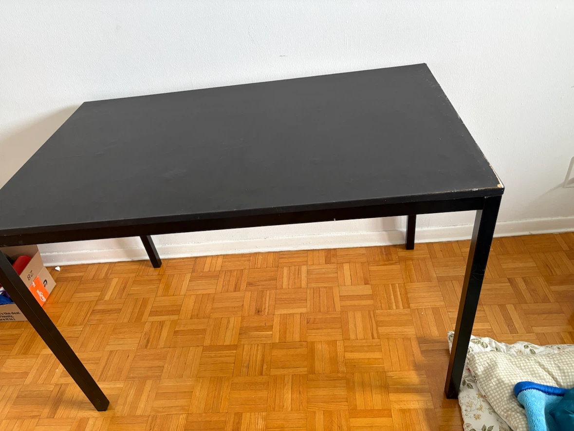 Black Dining Table/ computer desk - photo 3