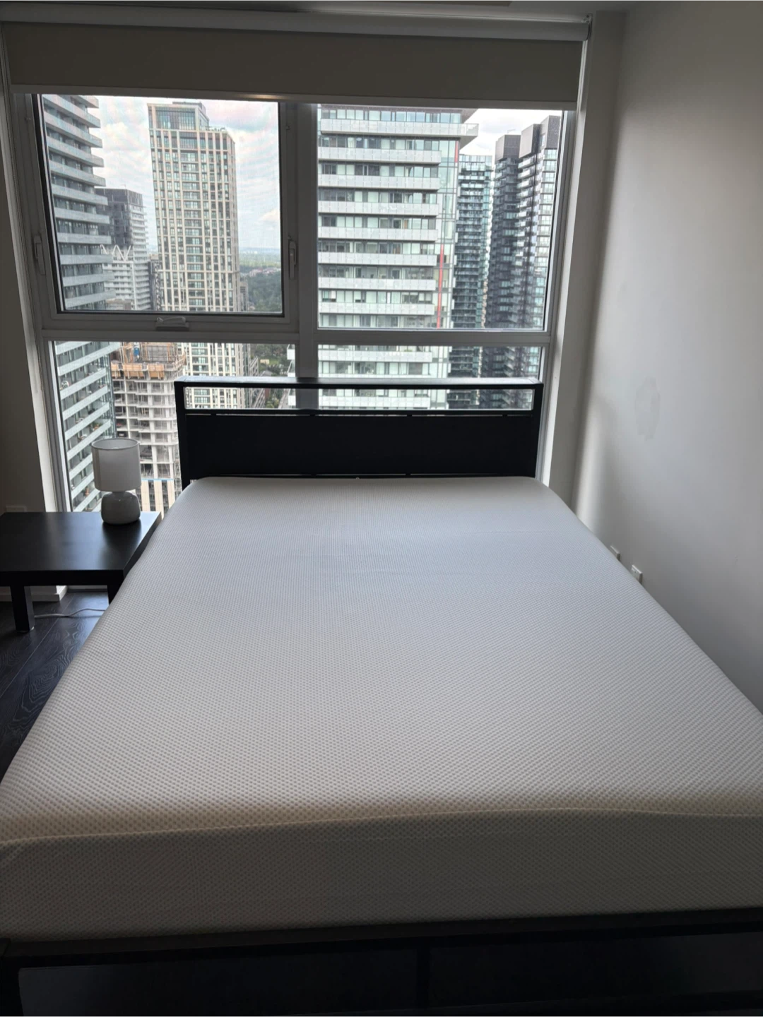 Black Double Bed Frame and Mattress - photo 2