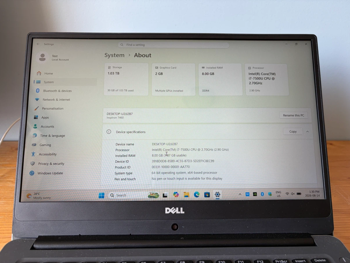 Dell Inspiron 14 7000 Laptop - photo 2