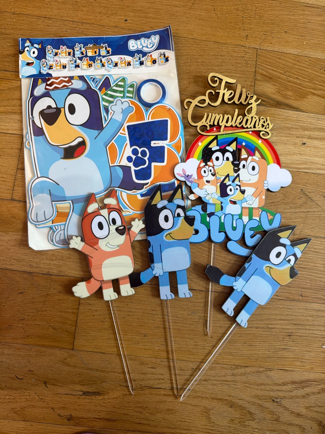 Bluey Cake Topper Set