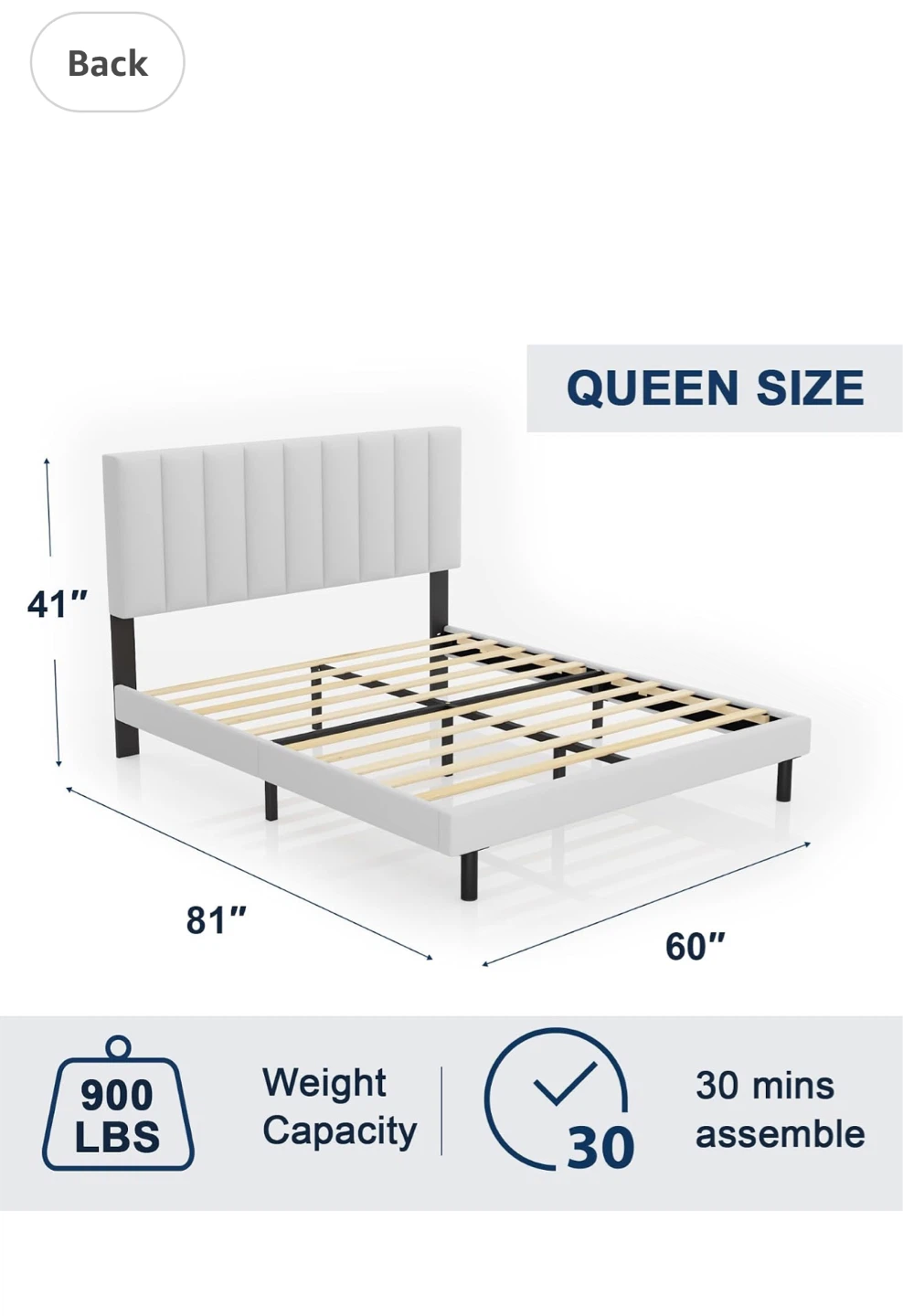 Queen Size Bed Frame - photo 2