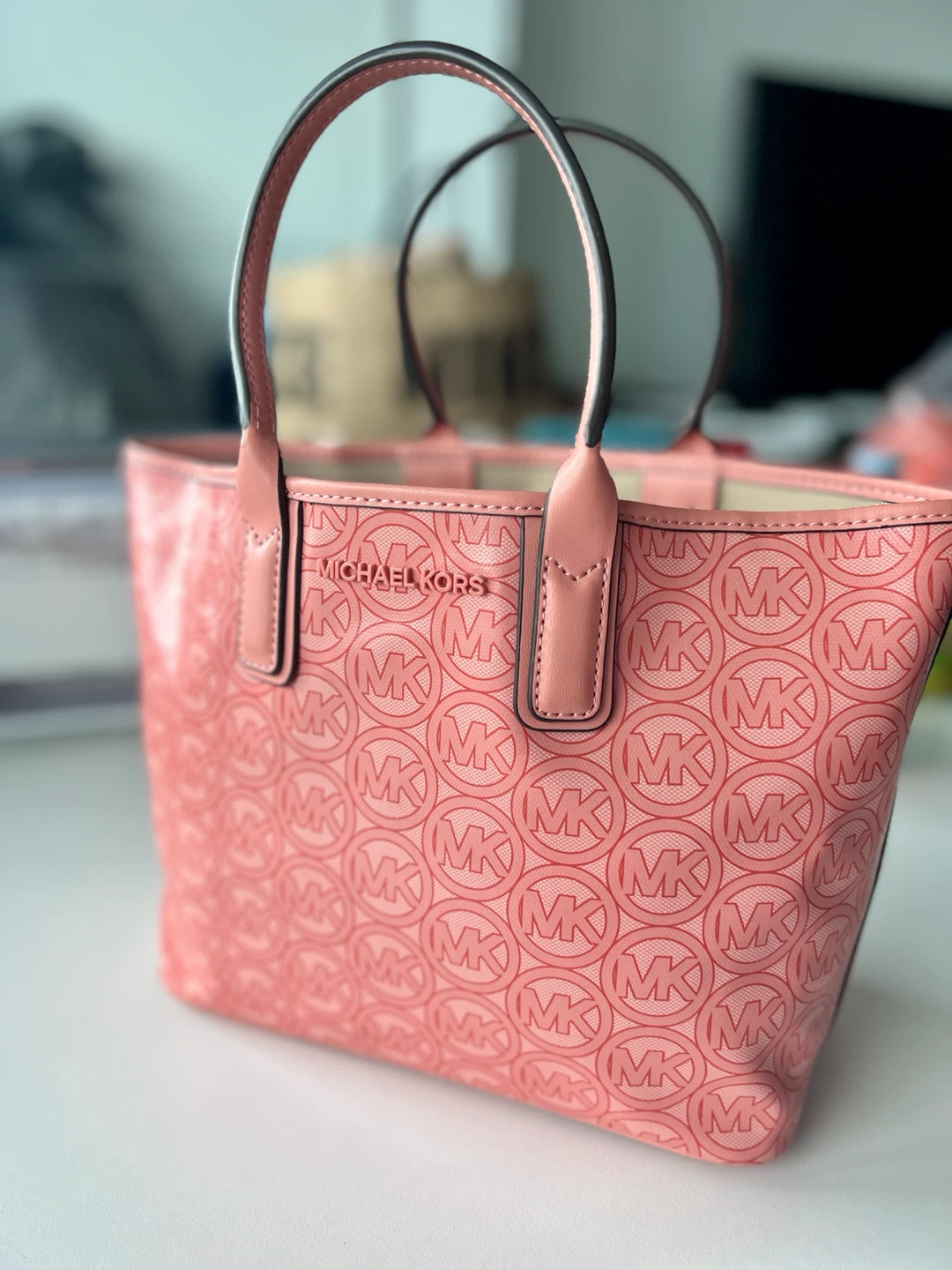 MK Jodie Small Logo Jacquard Tote Bag - photo 3