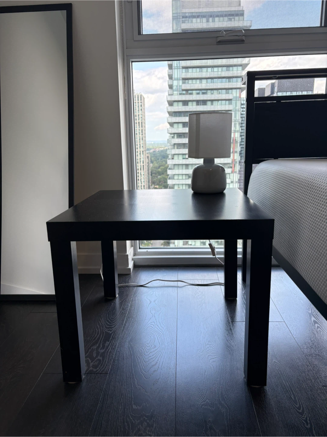 Black square side table - photo 2