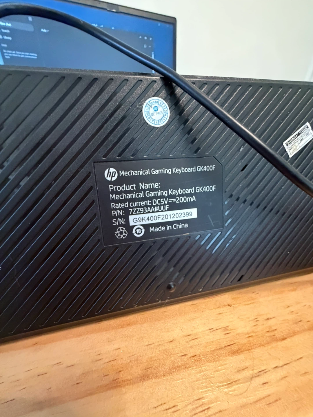 HP Mechanical Gaming Keyboard GK400F - photo 2