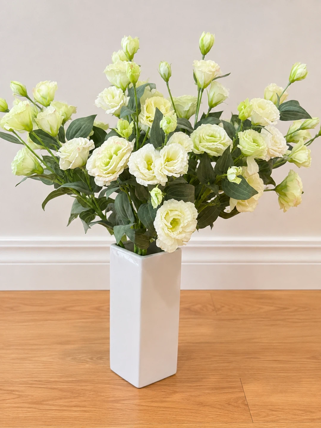 Elegant Artificial Flower Arrangement with White vase