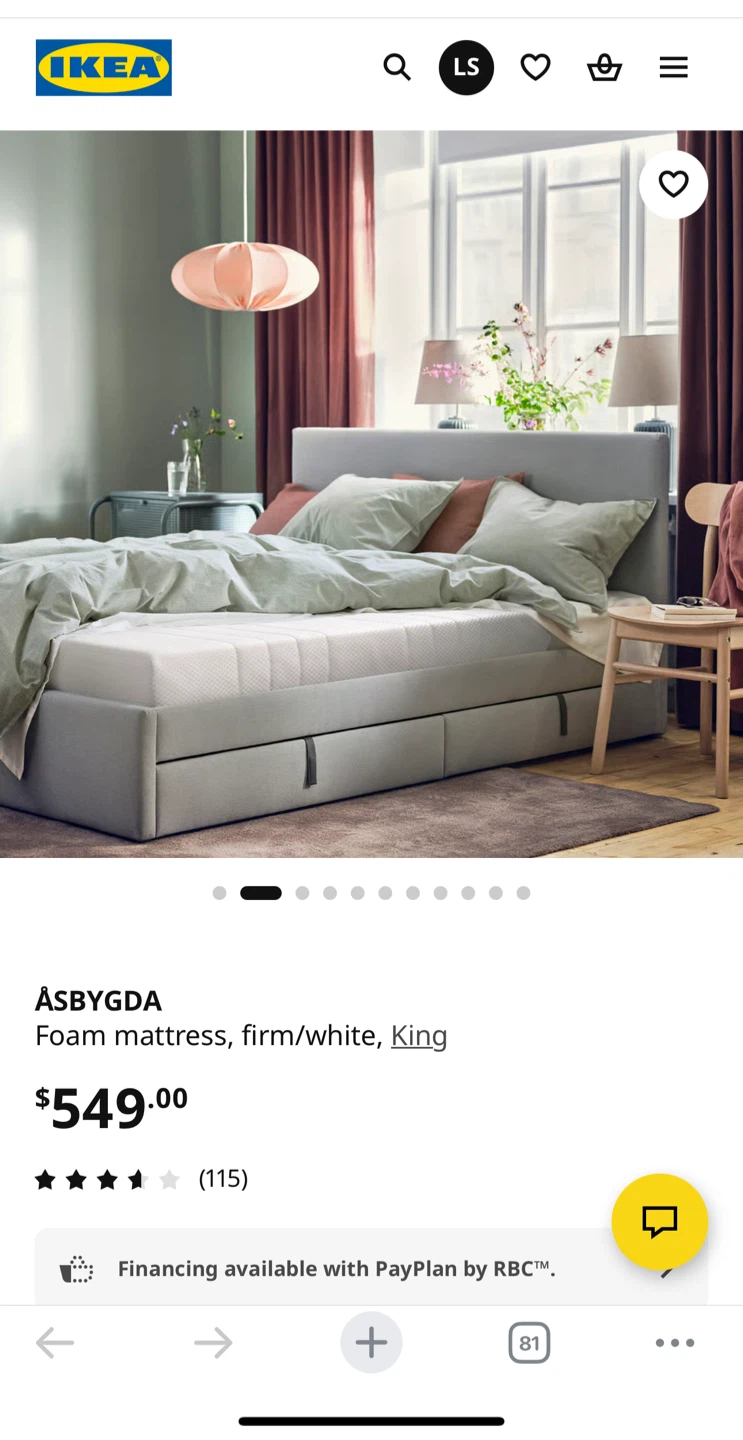 IKEA King Size Bed Frame + Mattress Set – $520 - photo 5