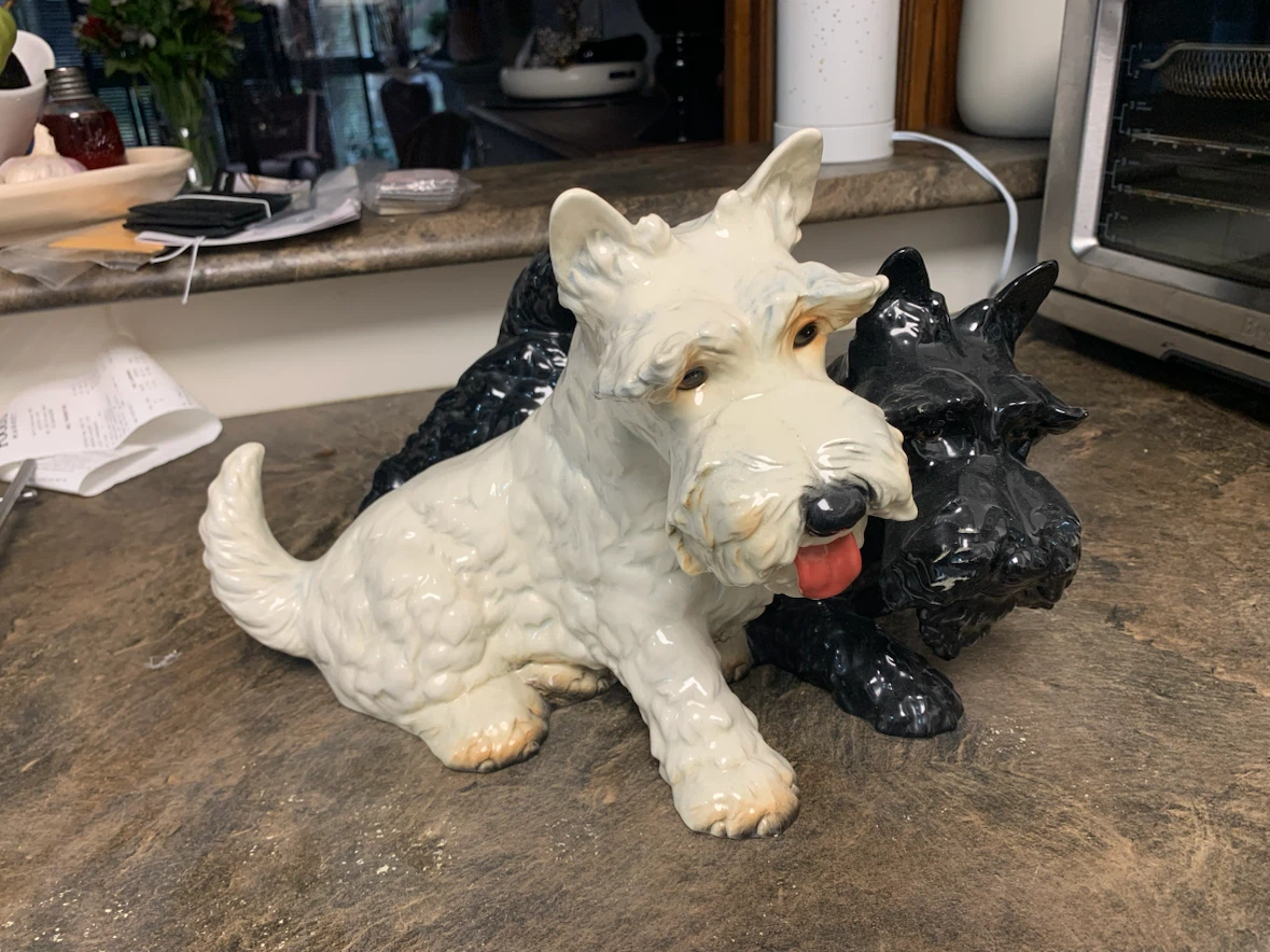 Goebel Scottish Terrier Figurine - White & Black