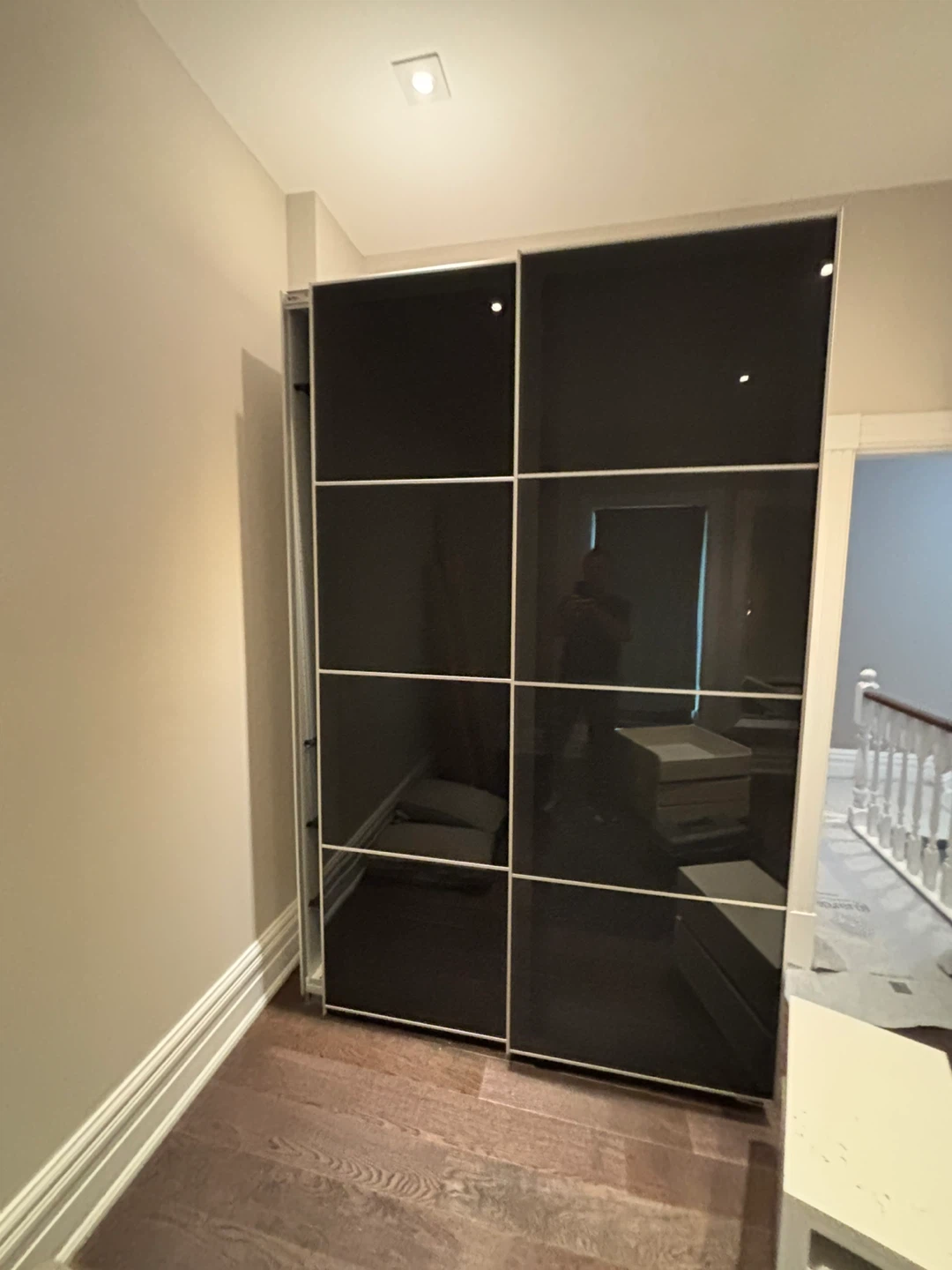 Black Sliding Door Wardrobe