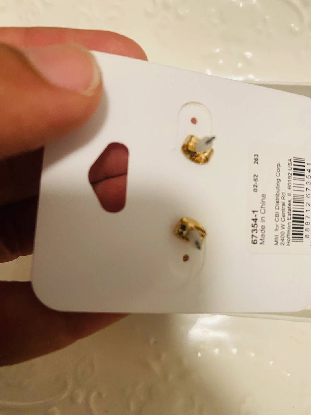 New (unused) ICING Triple Gem Drop Earrings - photo 3