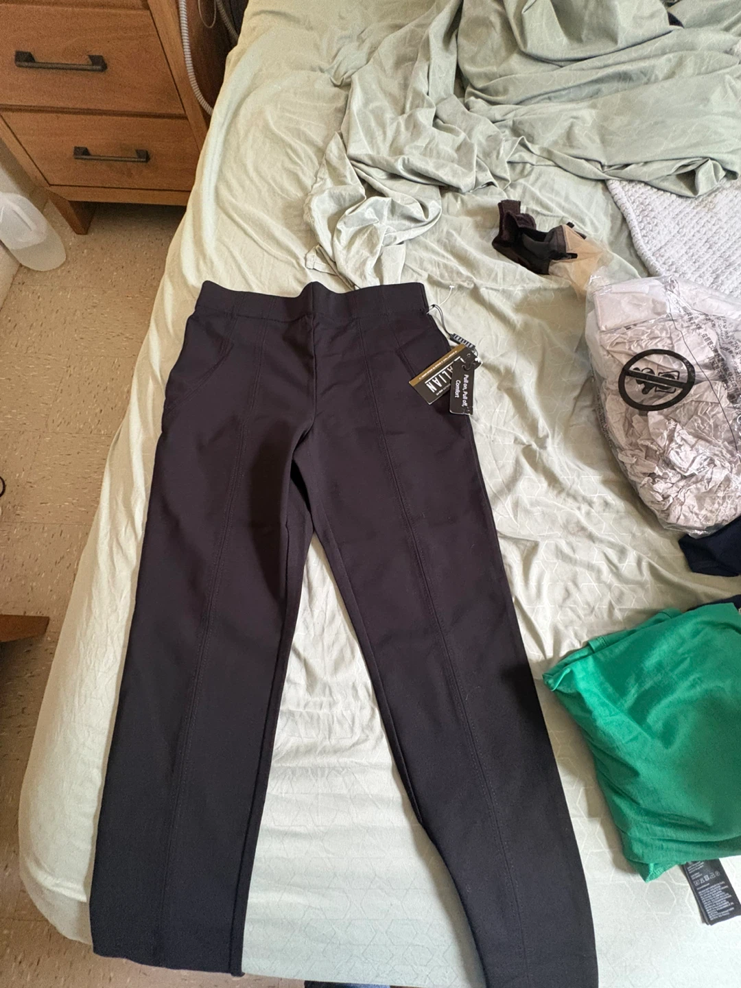 Thalian Black Pull-On Comfort Pants - photo 4