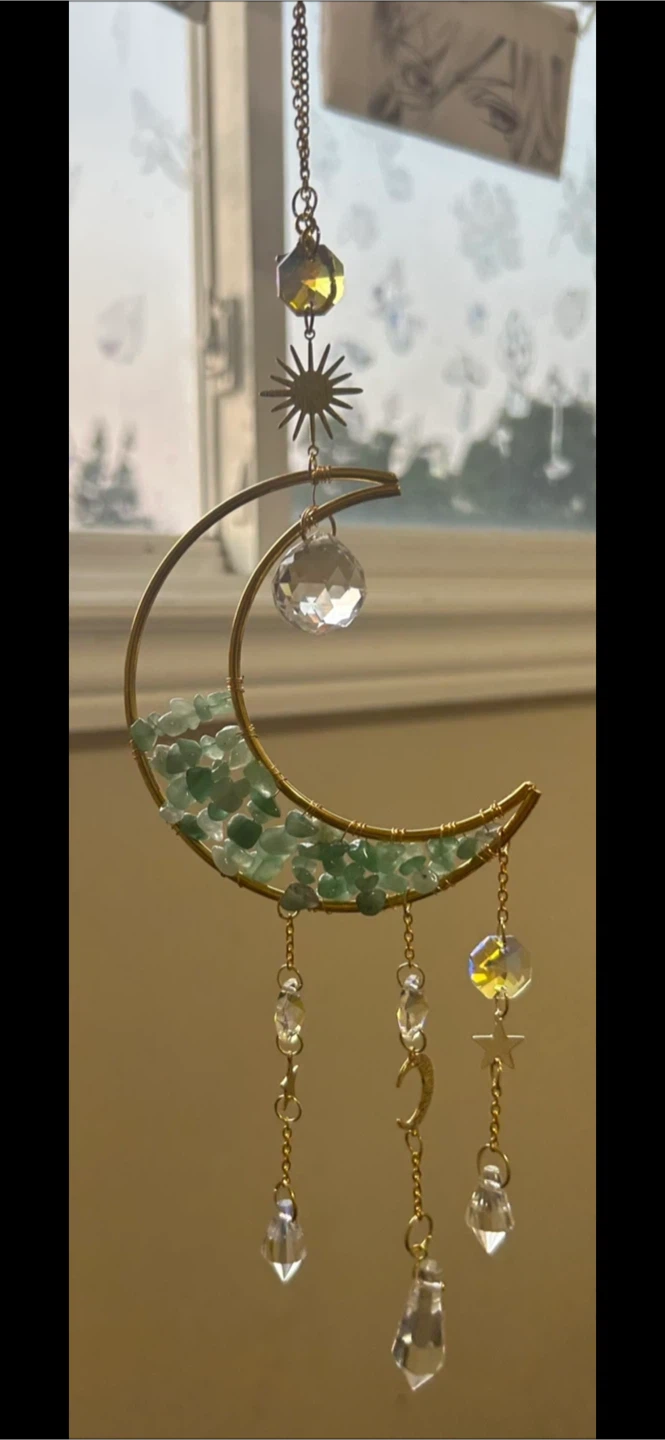 Moon and Star Crystal Suncatcher - photo 3