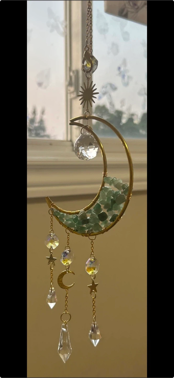 Moon and Star Crystal Suncatcher - photo 4
