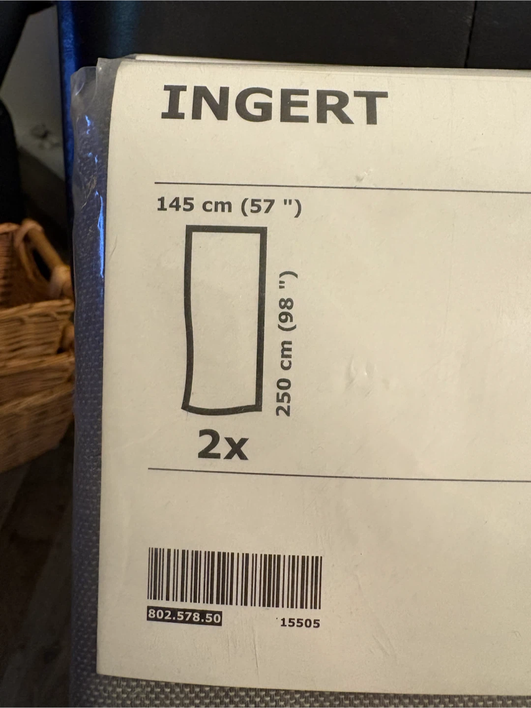 IKEA INGERT Curtains - Grey (2x) - photo 3