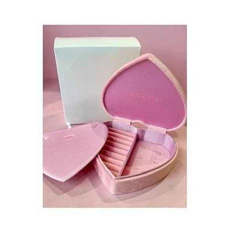 Ended NEW Swarovski Heart Shape Jewelry Box Organizer Pink
