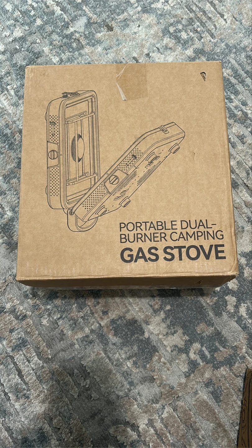 Portable Dual-Burner Camping Gas Stove