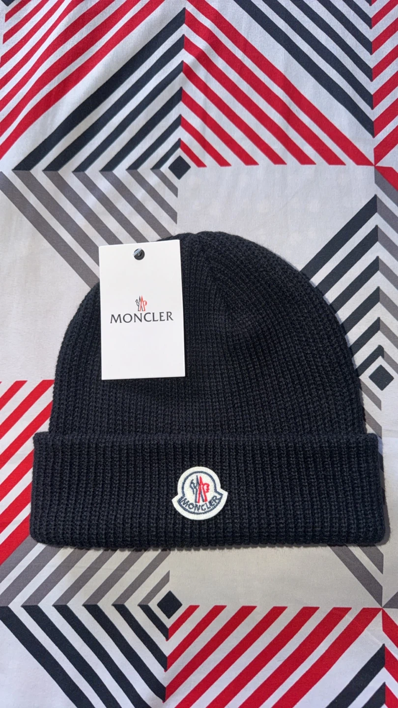 Moncler Black Beanie