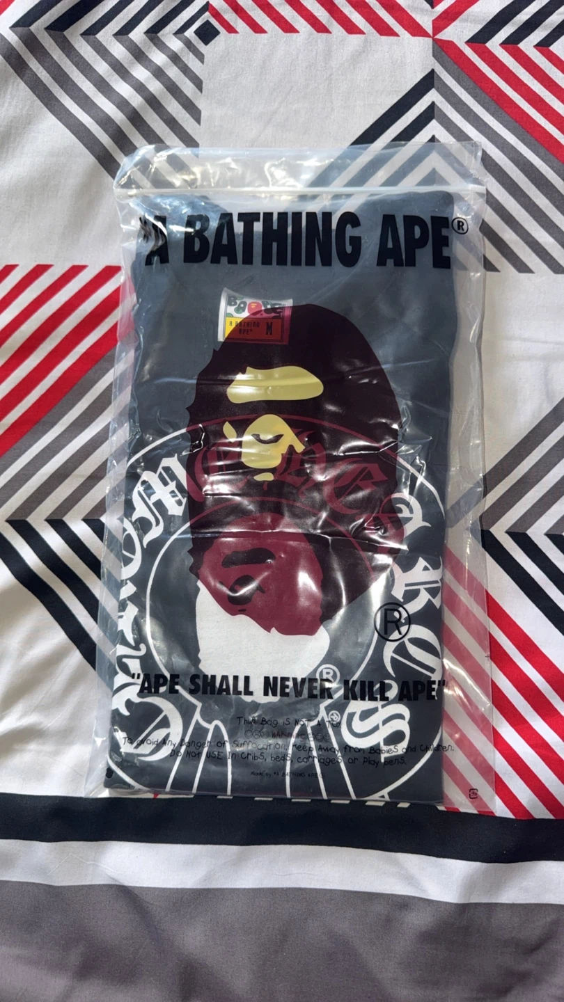 A Bathing Ape x Chrome Hearts T-Shirt - Black, Size M