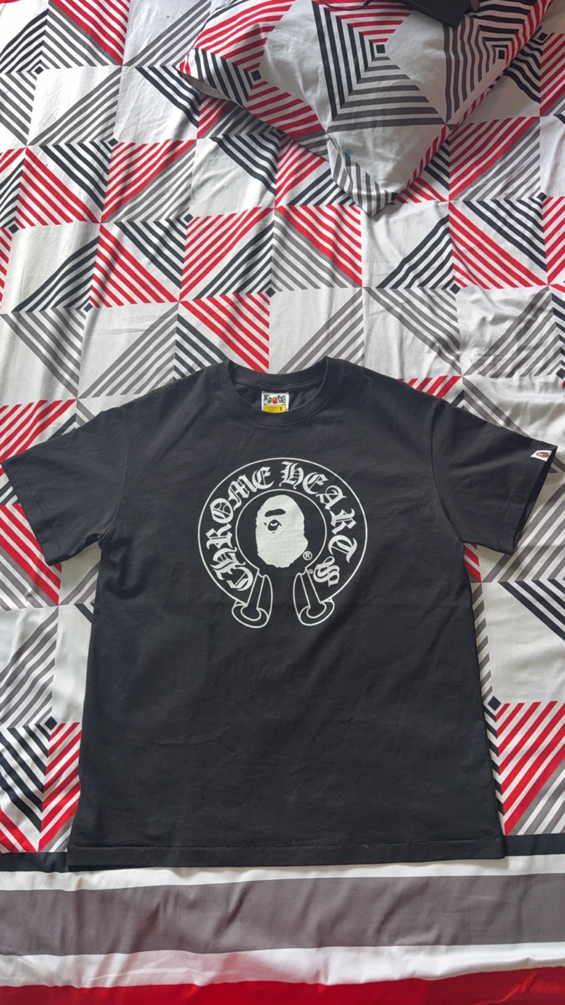 A Bathing Ape x Chrome Hearts T-Shirt - Black, Size M - photo 2