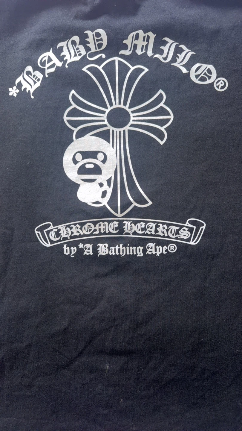 A Bathing Ape x Chrome Hearts T-Shirt - Black, Size M - photo 5