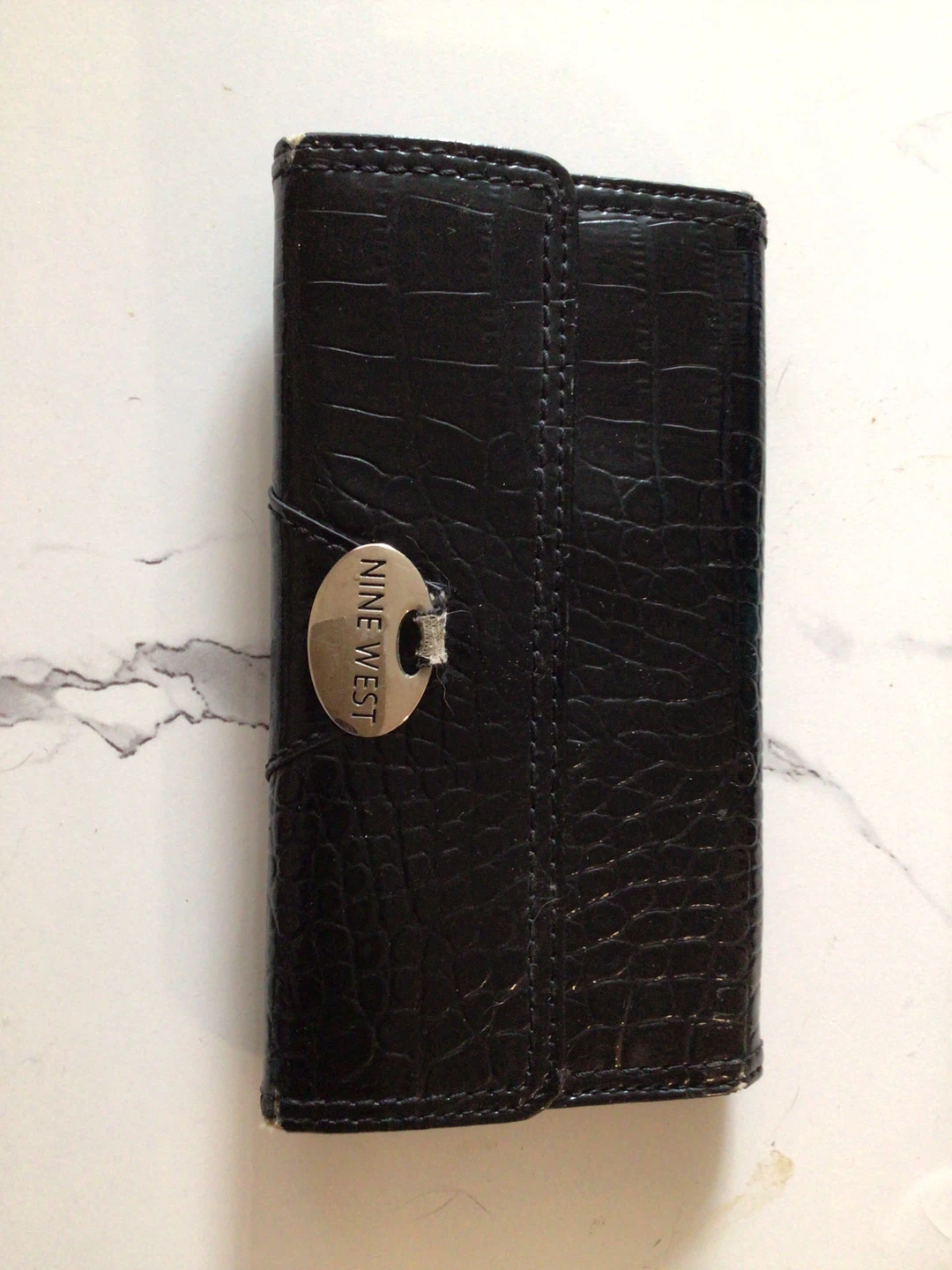 Nine West Black Croc Wallet